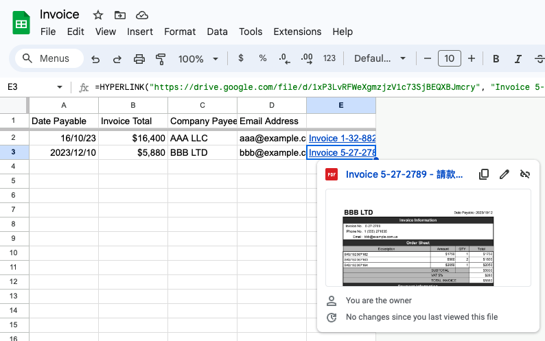 There is a new spreadsheet file in archive_file where your data will be recorded.